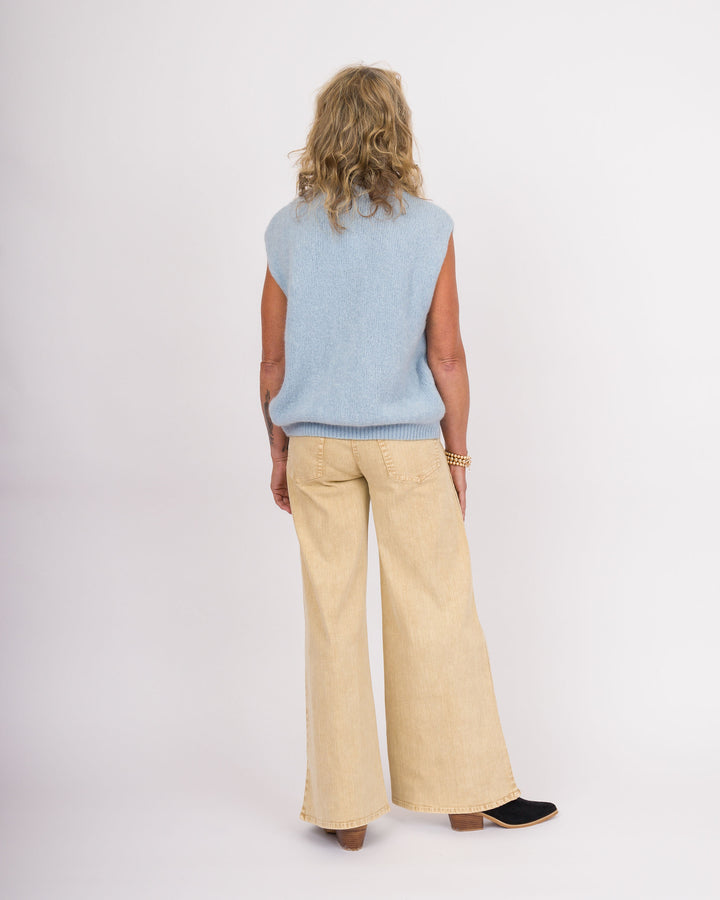 Sand Button Waist Pants