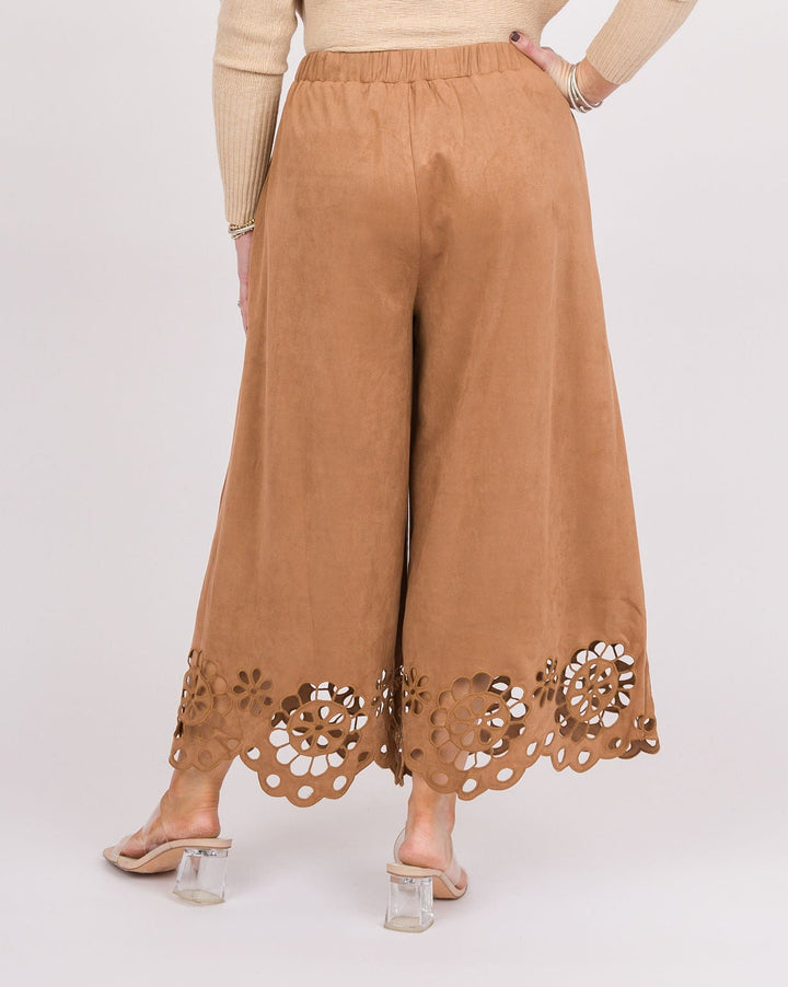 Claudine Cutout Pants - Camel