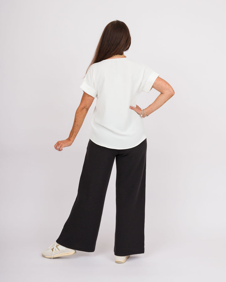 Cloud Knit Pants - Black