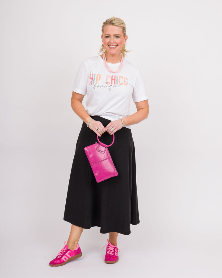 Cloud Weave Maxi Skirt - Black