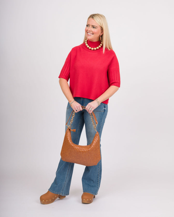 The Maple Turtleneck - Red