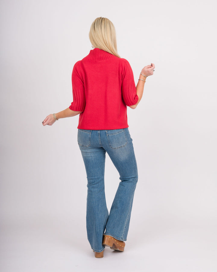 The Maple Turtleneck - Red