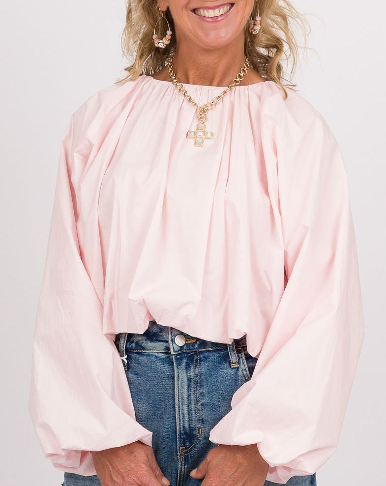 Blush Pink Cropped Top