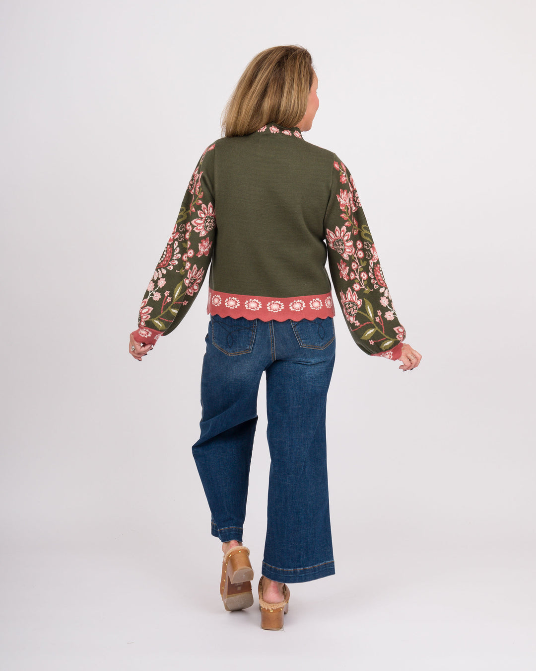 Rosewood Gardens Floral Print Sweater