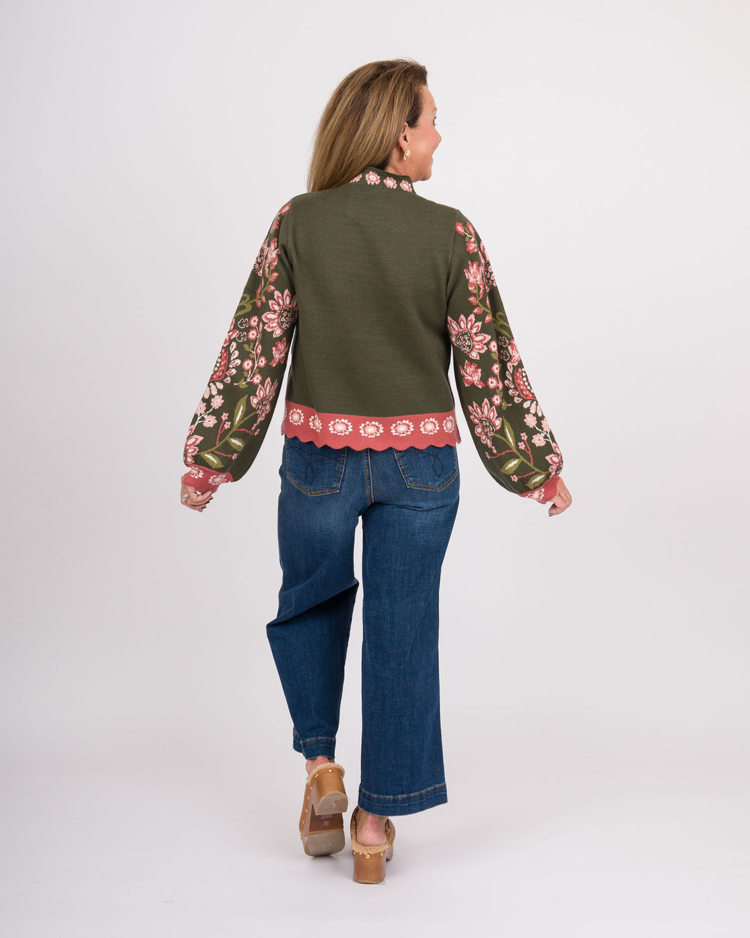 Rosewood Gardens Floral Print Sweater