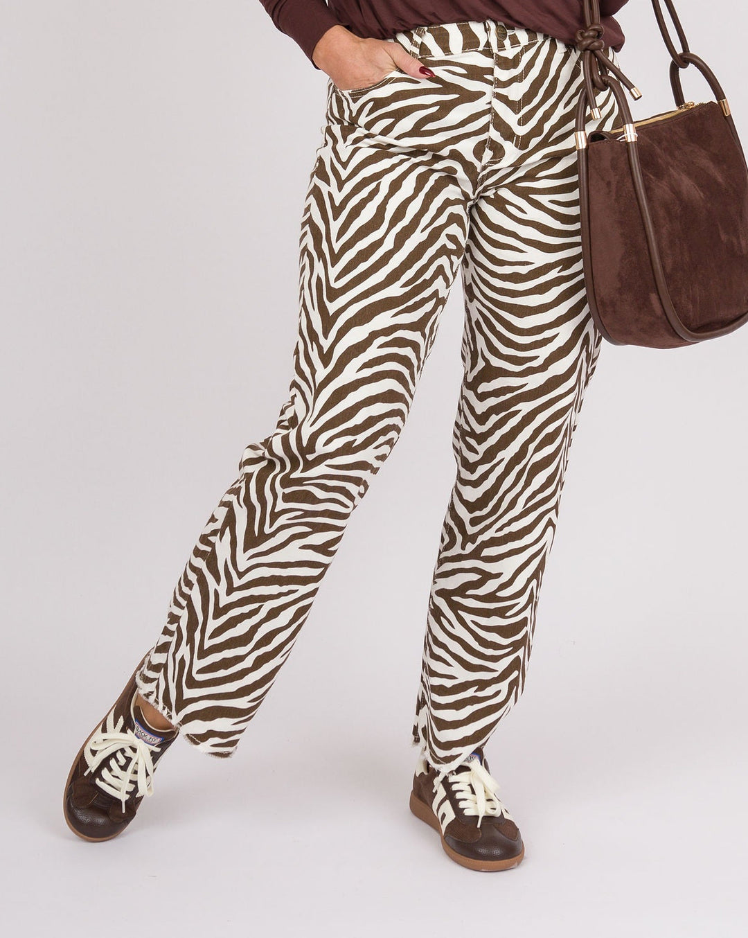 Heart of Pine Zebra Wide Leg Pants