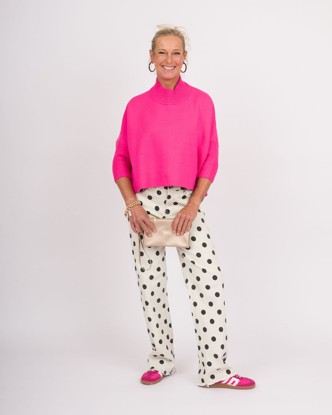 Heart of Pine Cafe Polka Dot Wide Leg Pants