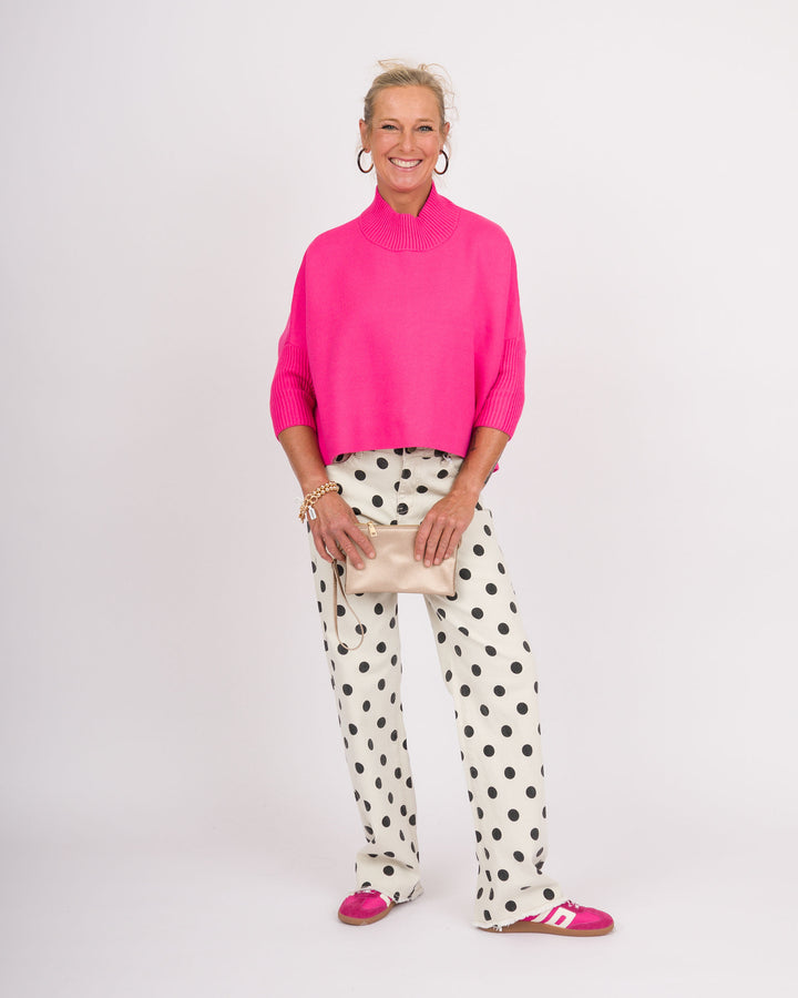 Heart of Pine Cafe Polka Dot Wide Leg Pants