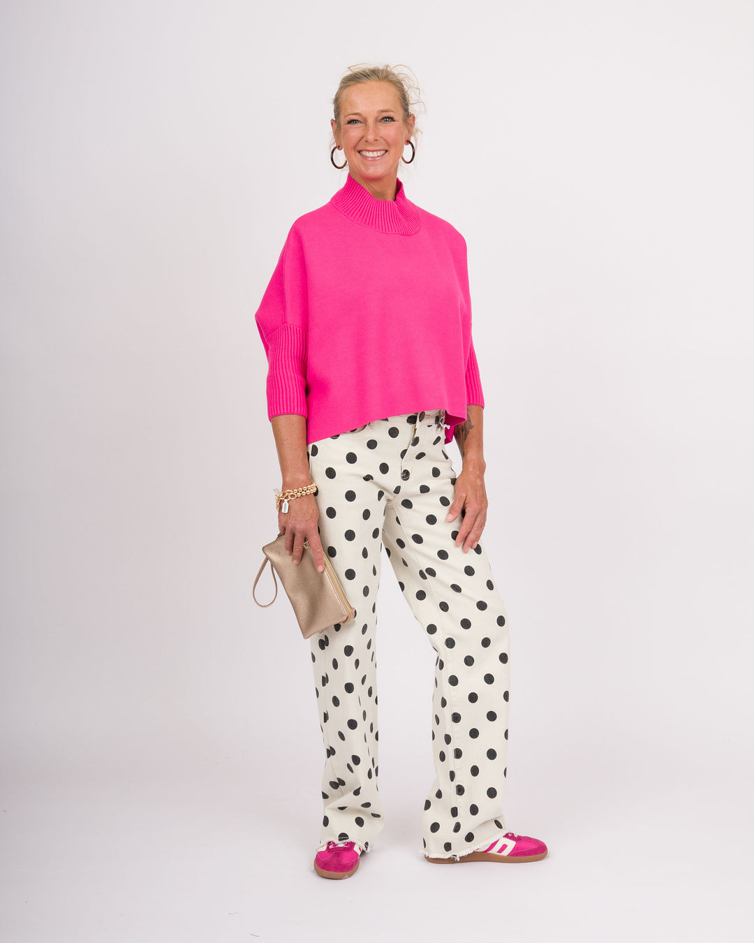 Heart of Pine Cafe Polka Dot Wide Leg Pants