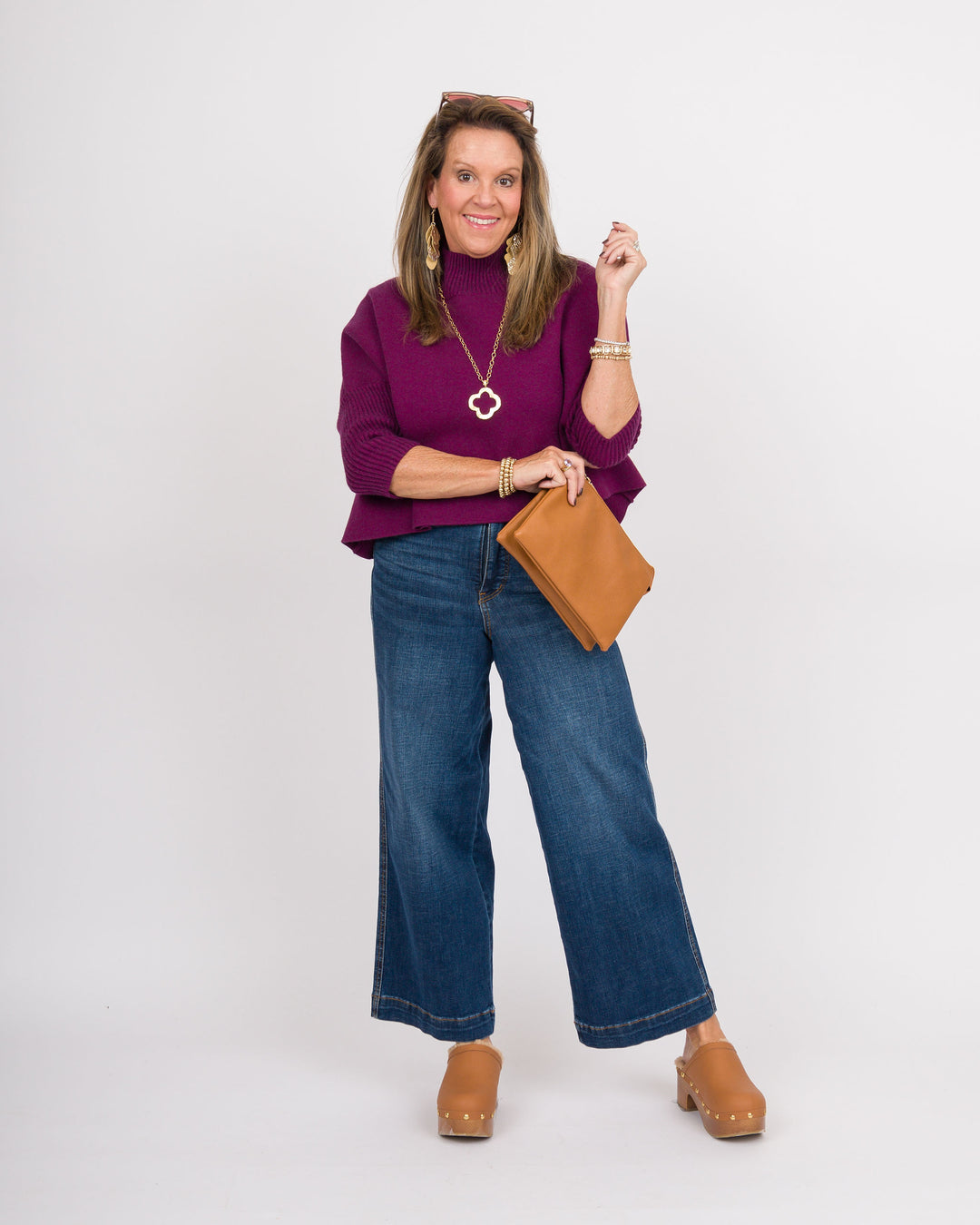 Kerisma Aja Sweater- Purple Wine