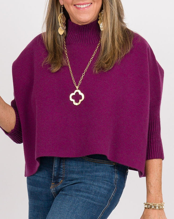Kerisma Aja Sweater- Purple Wine