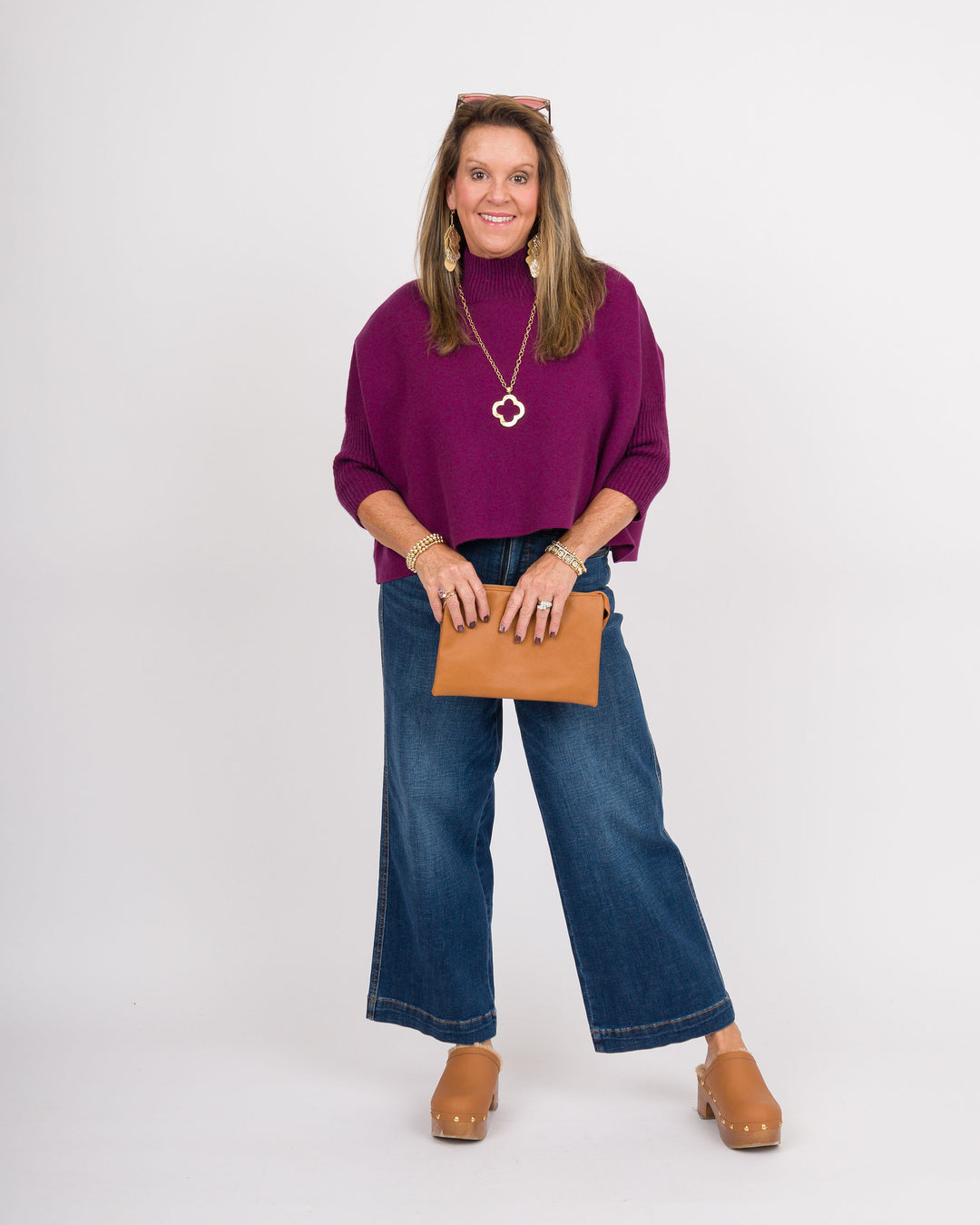 Kerisma Aja Sweater- Purple Wine