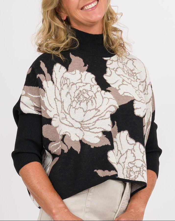 Kerisma Peony Aja Sweater - Forbidden Black