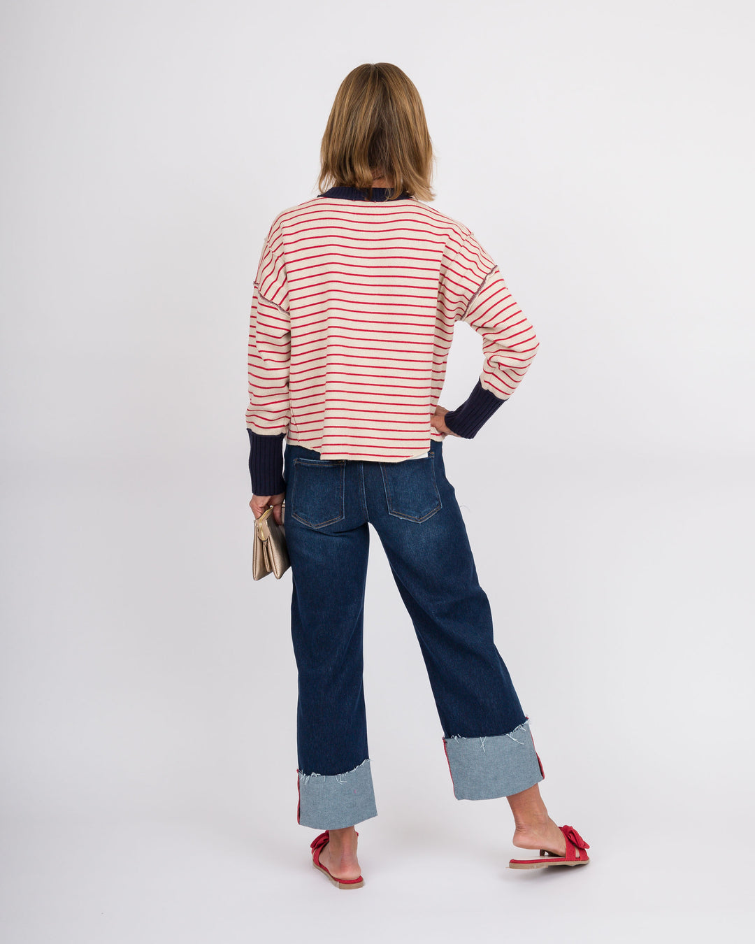 Striped Bulldog Sweater