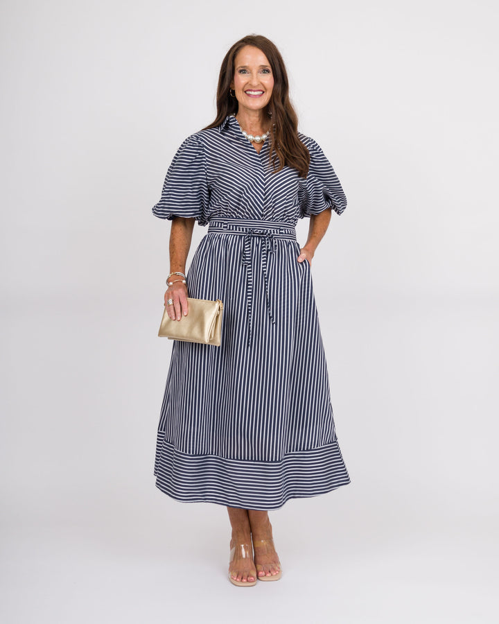 Marina Striped Maxi Dress