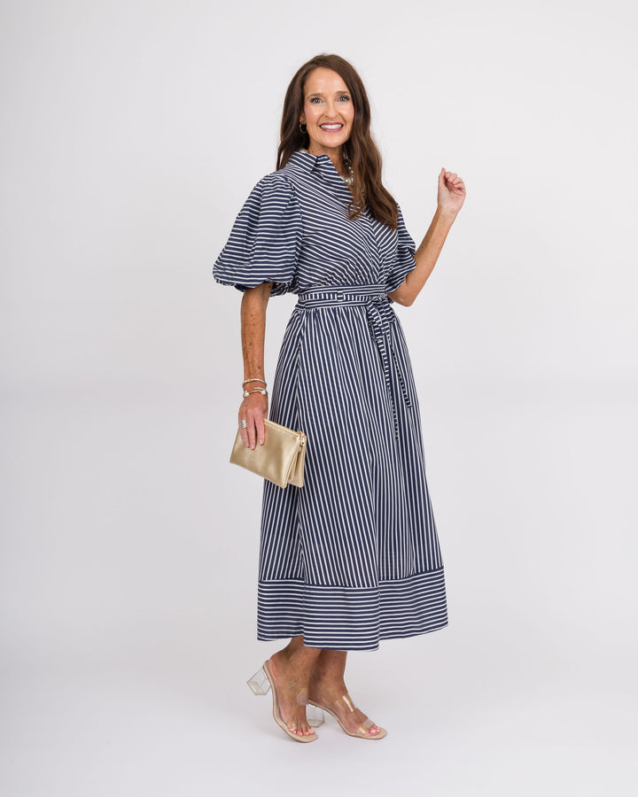 Marina Striped Maxi Dress
