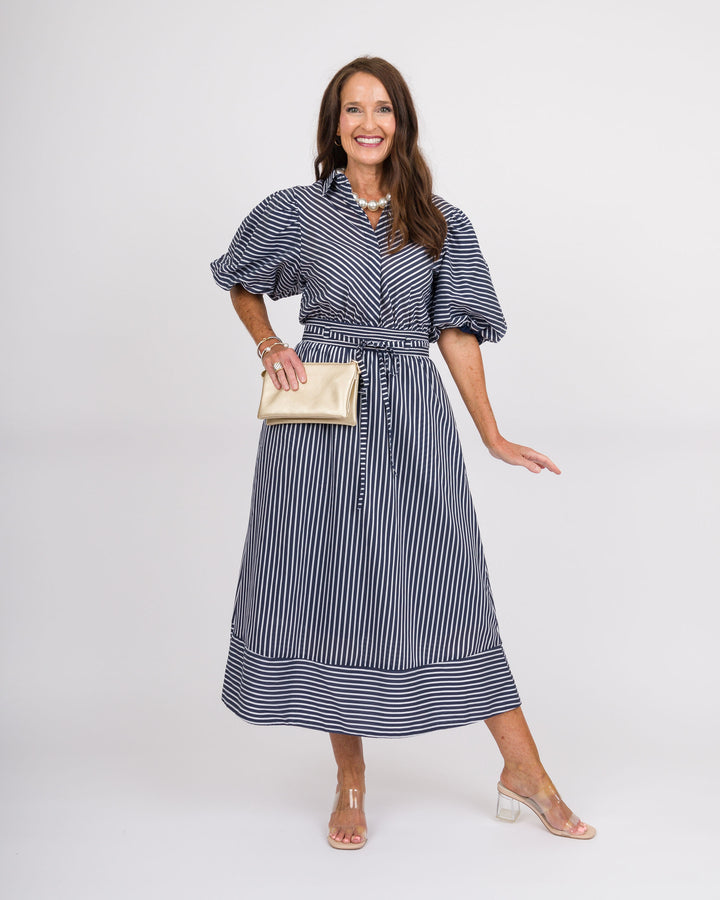 Marina Striped Maxi Dress