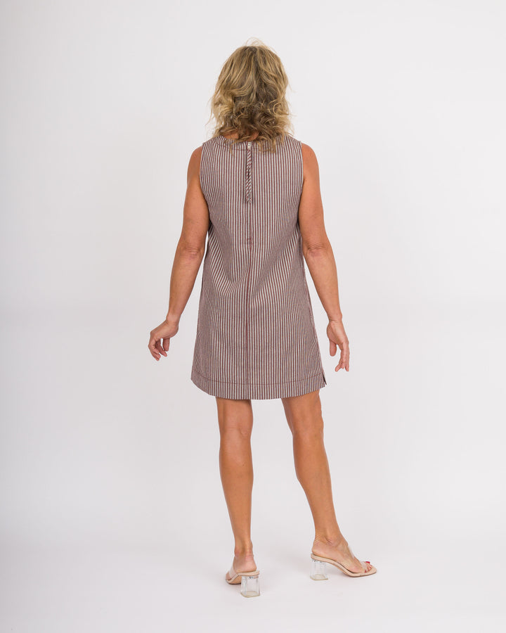 The Hazelnut Striped Dress