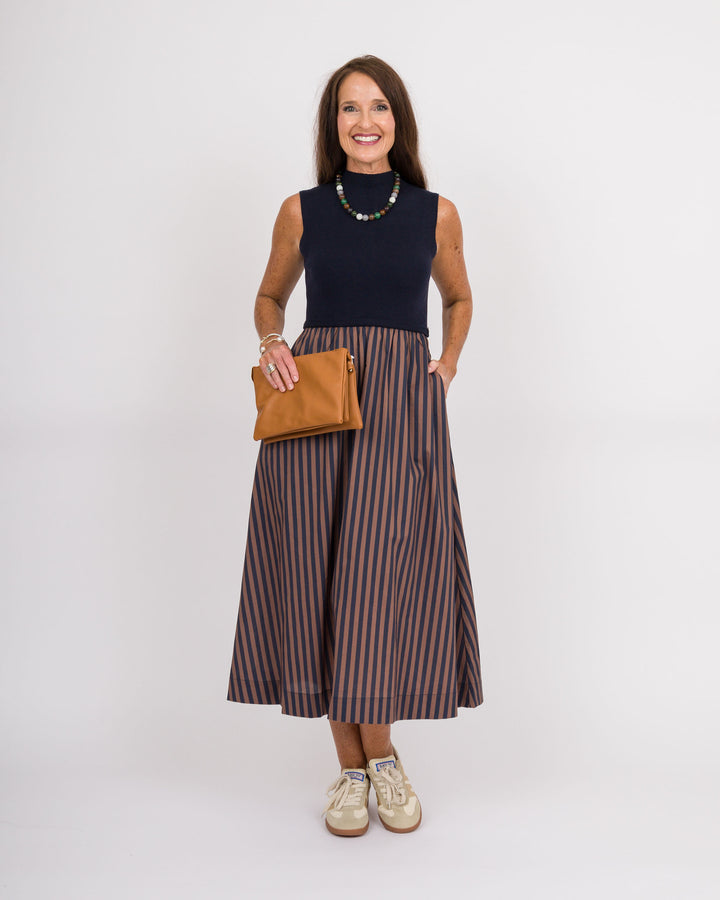 Sandra Midi Dress Navy