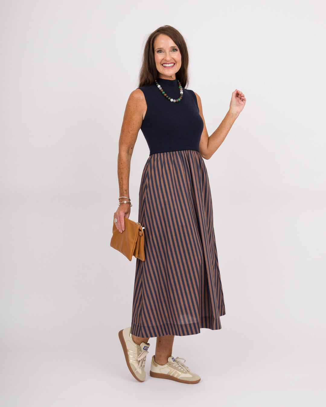 Sandra Midi Dress Navy