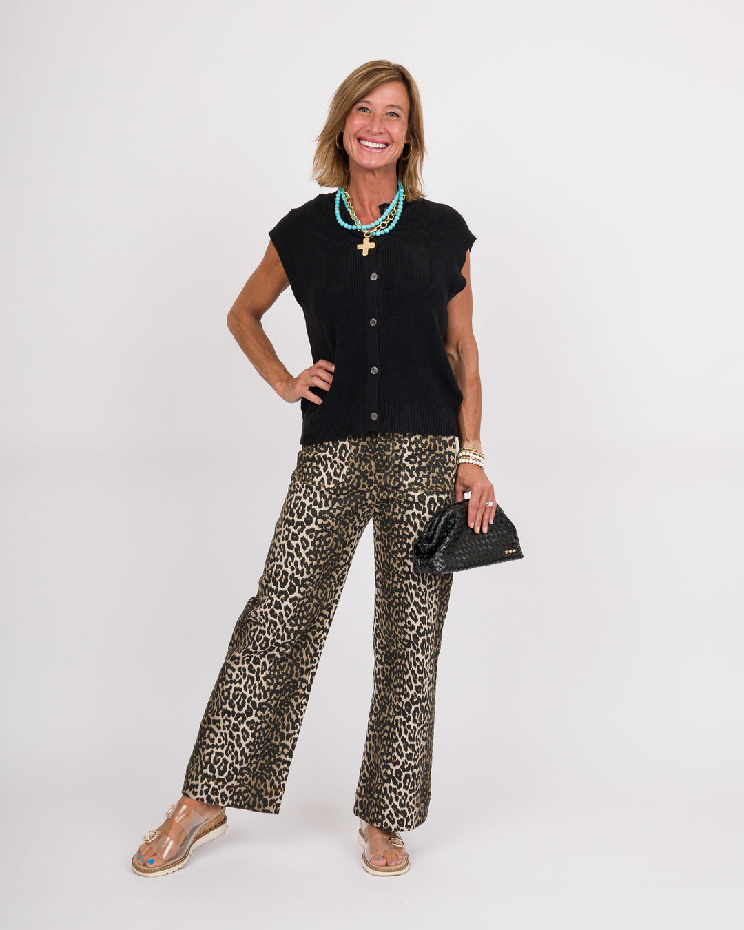Sutton Sleeveless Sweater - Black