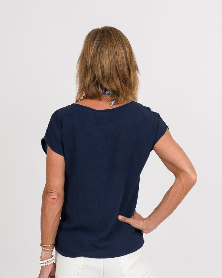Knot Your Basic Navy Top