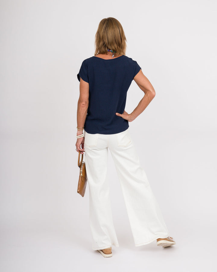 Knot Your Basic Navy Top