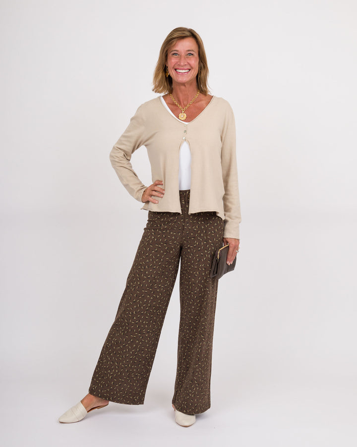 3 Button Cardigan - Oatmeal