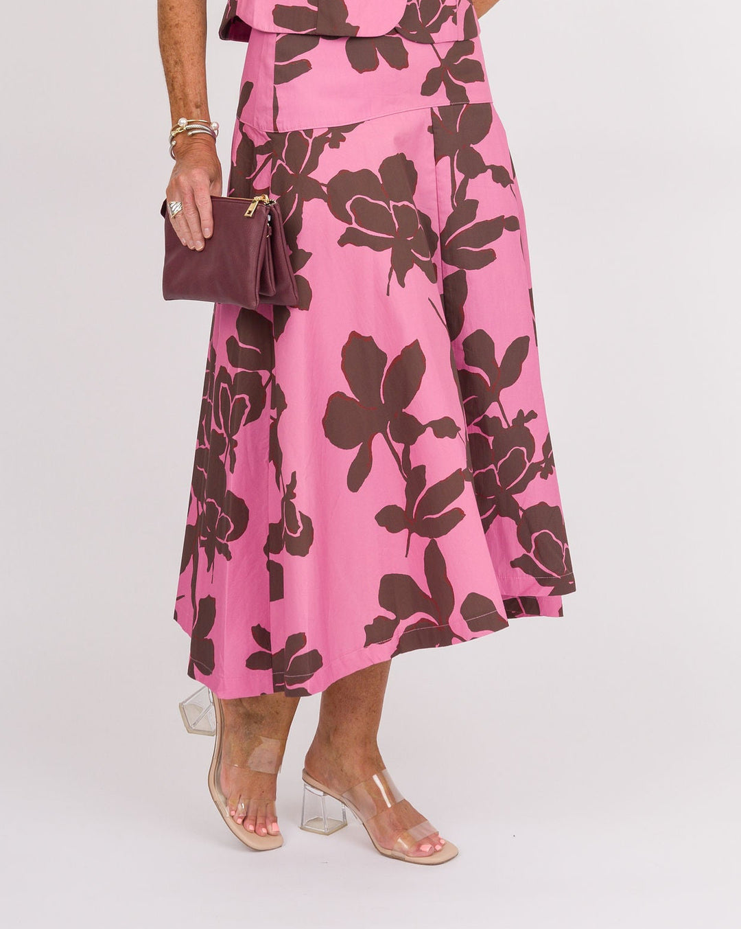 Freddie Skirt - Pink &amp; Brown