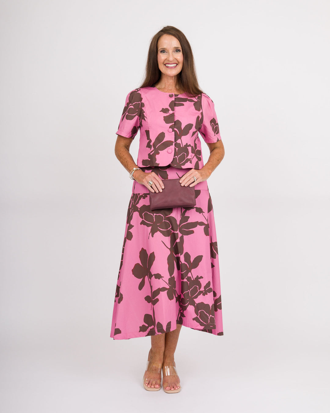 Freddie Skirt - Pink &amp; Brown