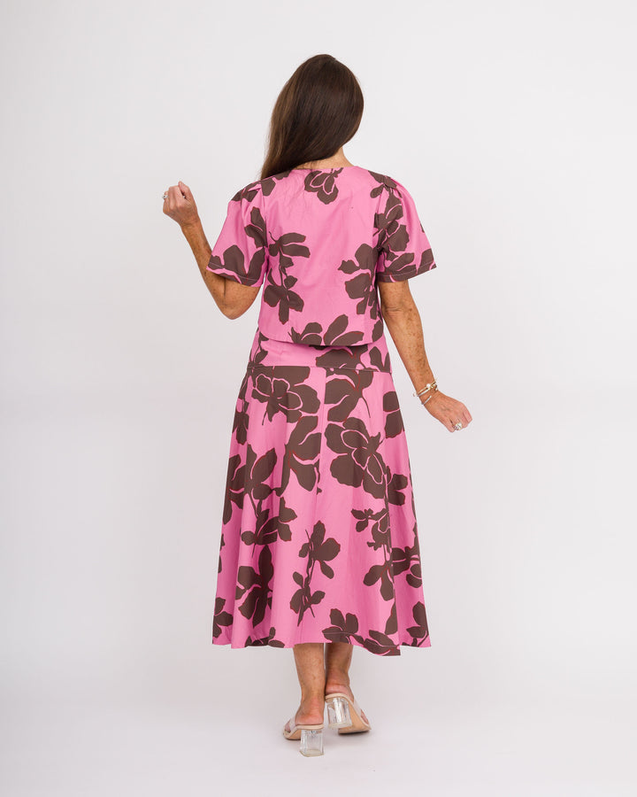 Freddie Skirt - Pink &amp; Brown