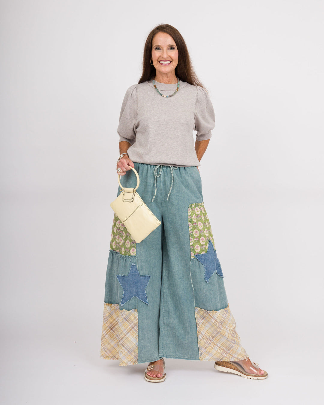 Phoebe Puff Sleeve Top - Stone
