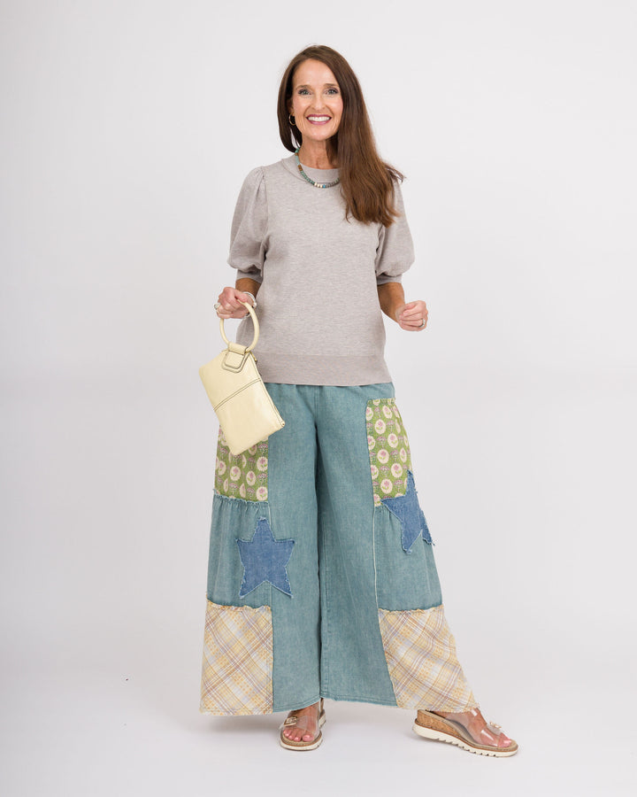 Phoebe Puff Sleeve Top - Stone