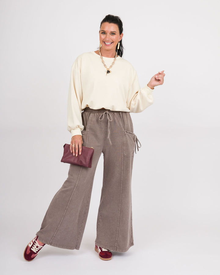 Aspen Luxe Knit Bubble Top - Cream