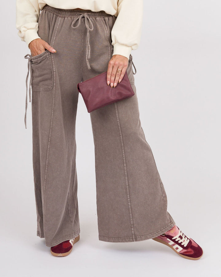 Espresso Washed Terry Pants