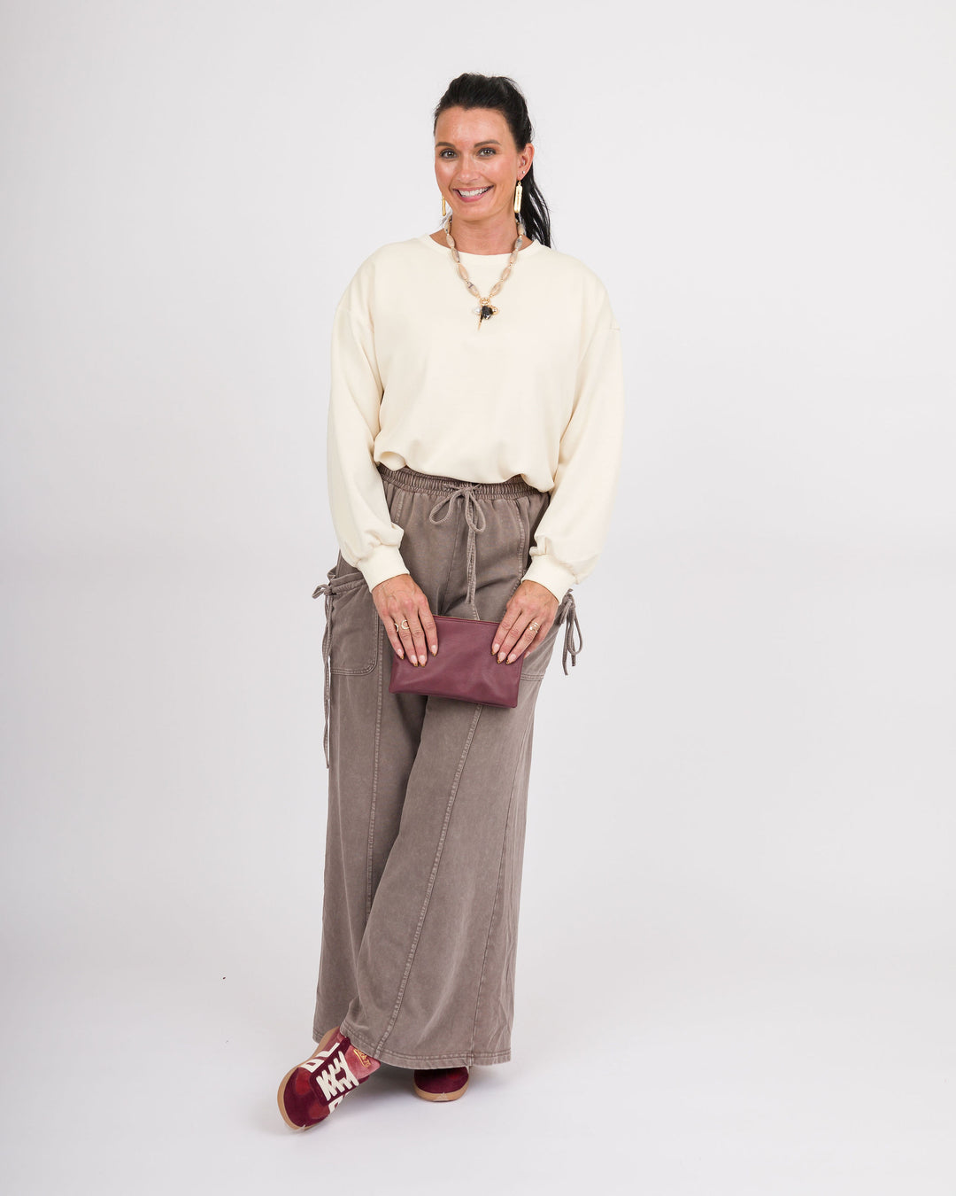 Espresso Washed Terry Pants