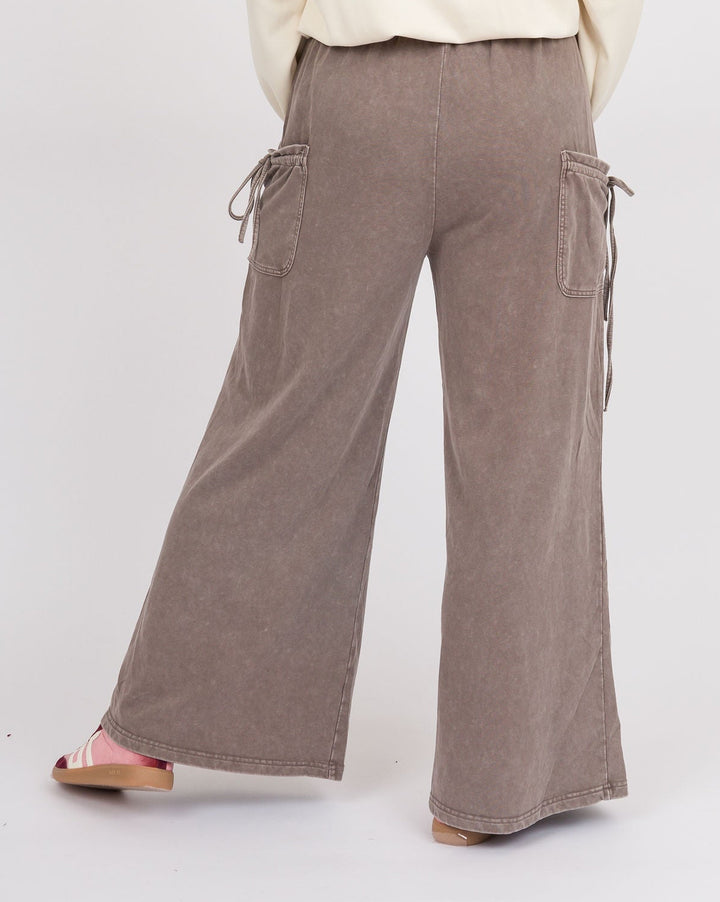 Espresso Washed Terry Pants