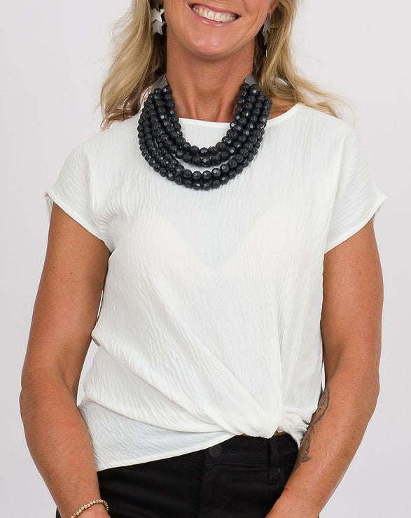 Knot Your Basic White Top