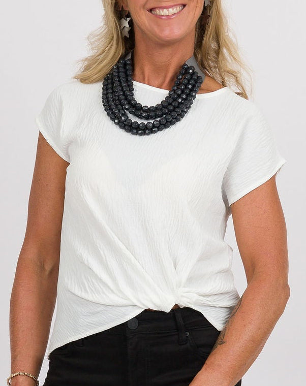 Knot Your Basic White Top