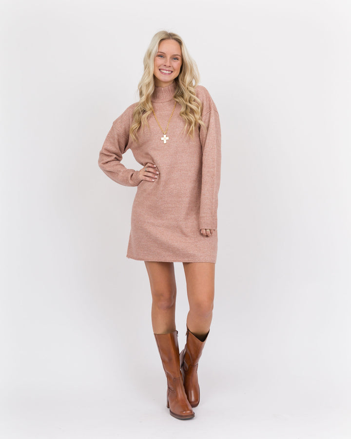 Dusty Rose Sweater Dress