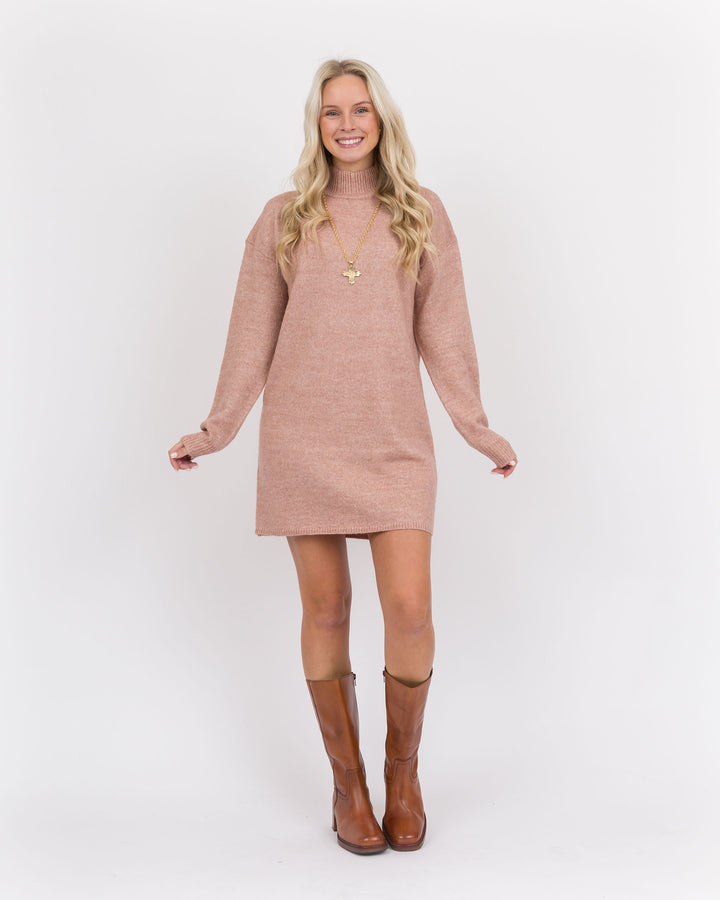 Dusty Rose Sweater Dress