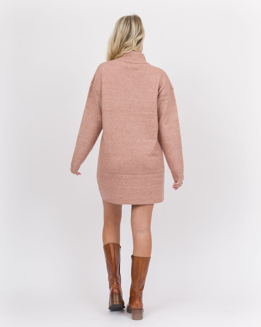 Dusty Rose Sweater Dress