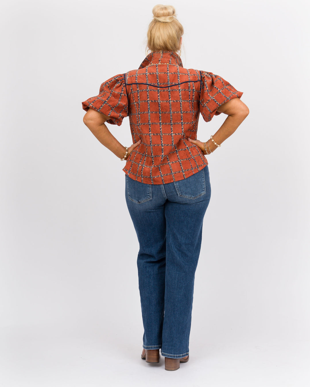 Laverne Corduroy Top Rust