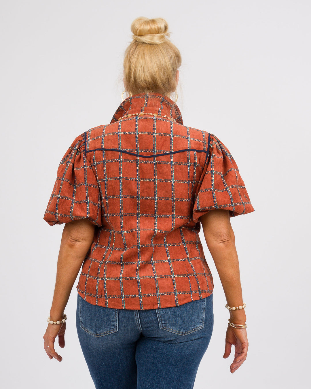 Laverne Corduroy Top Rust