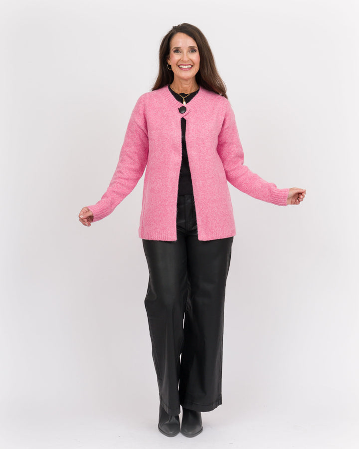Pink Cardigan Sweater