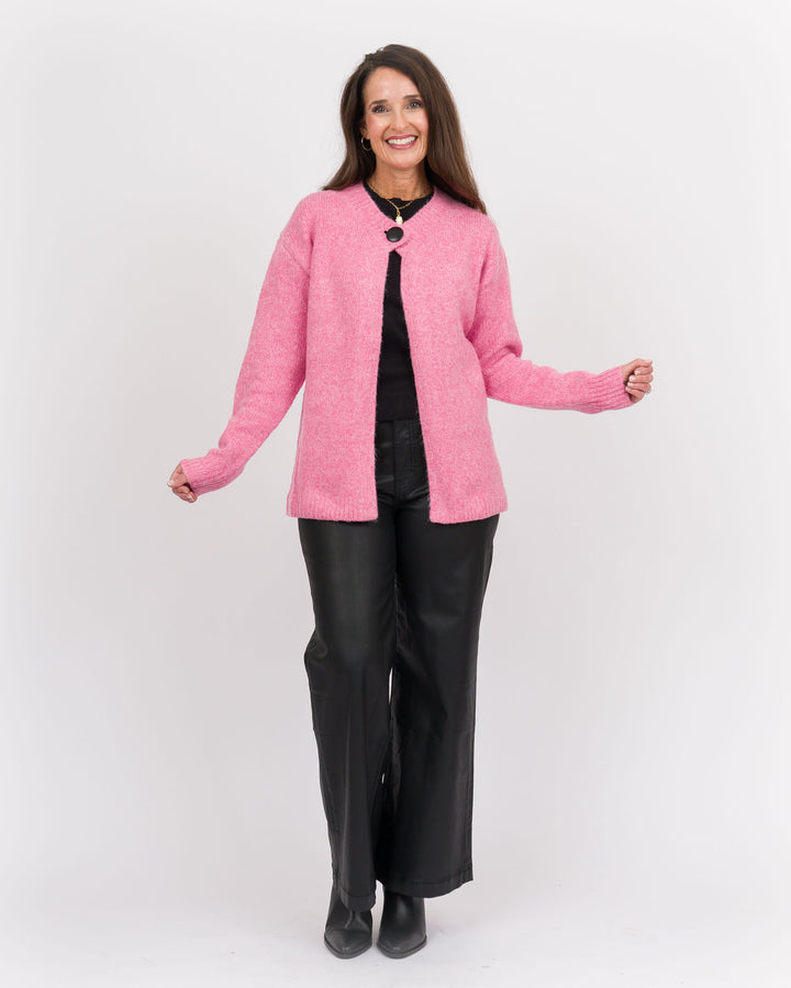 Pink Cardigan Sweater