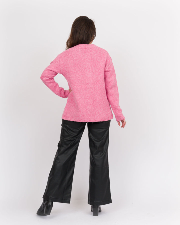 Pink Cardigan Sweater