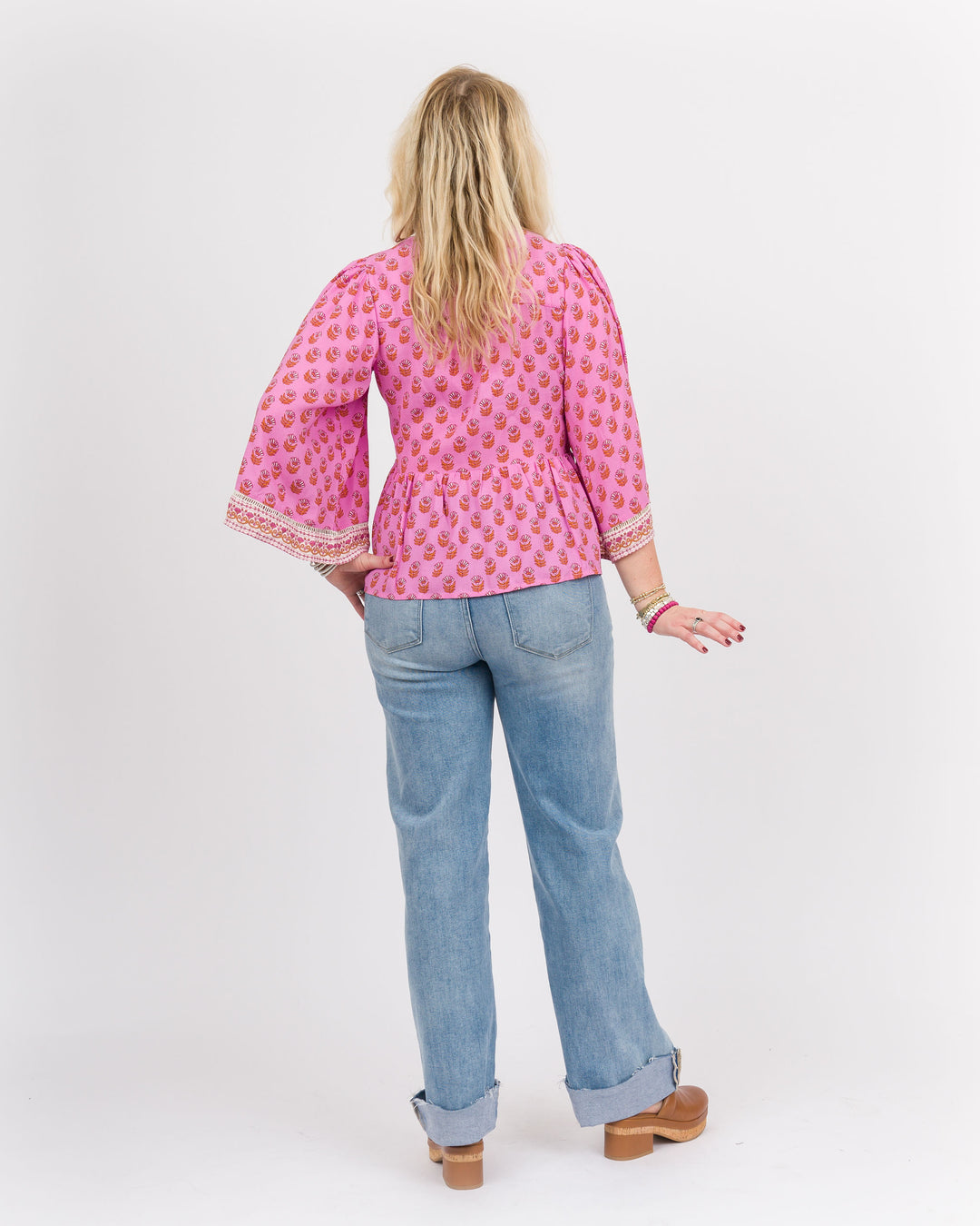 Monroe Top Pink Floral-Final Sale