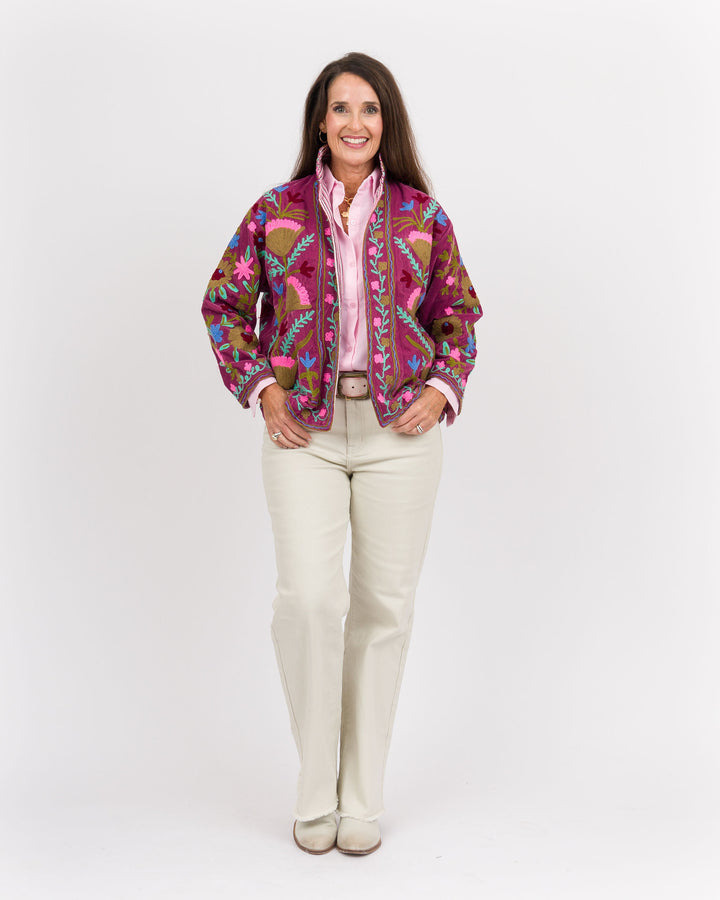 Lavender Embroidered Jacket