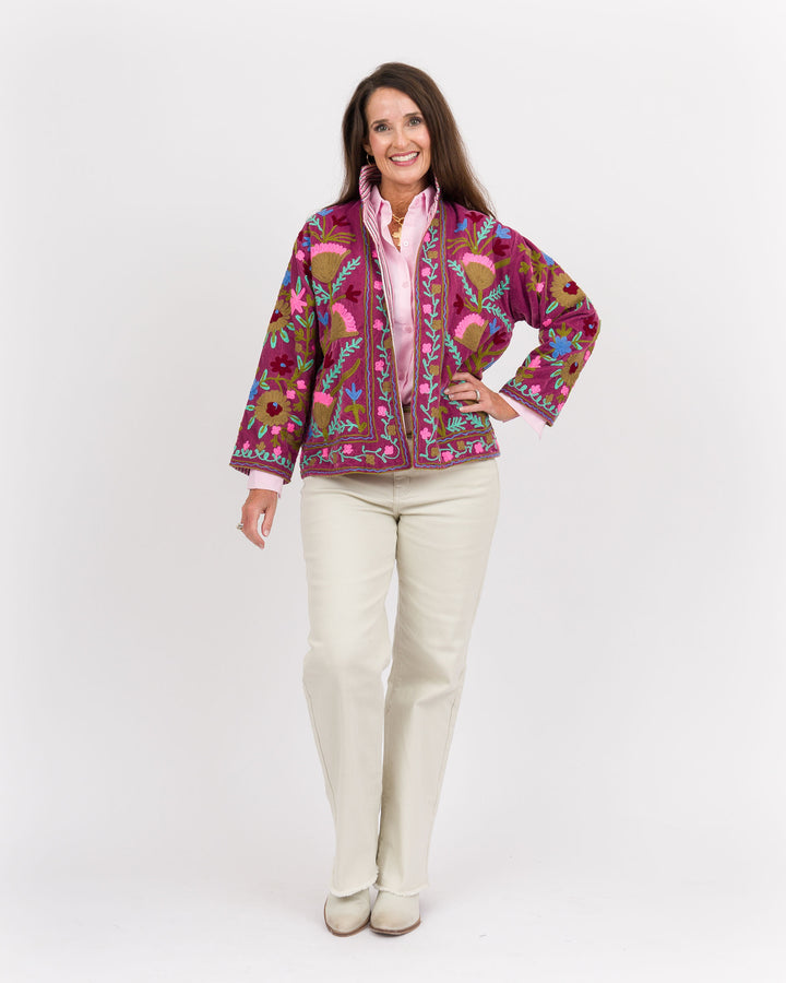 Lavender Embroidered Jacket
